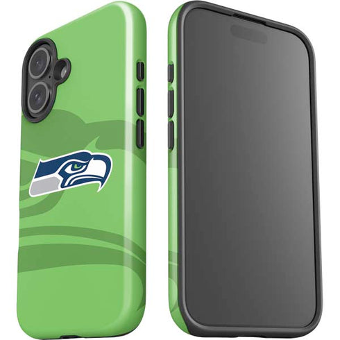 NFL Seattle Seahawks Double Vision iPhone 16 Plus Impact Case