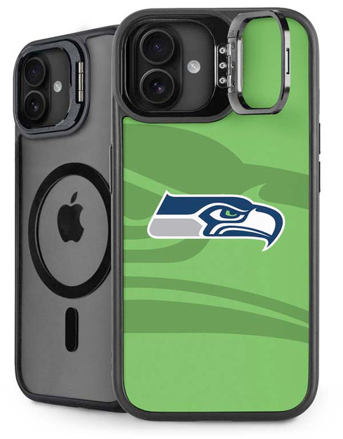 NFL Seattle Seahawks Double Vision iPhone 16 Plus Kickstand Case