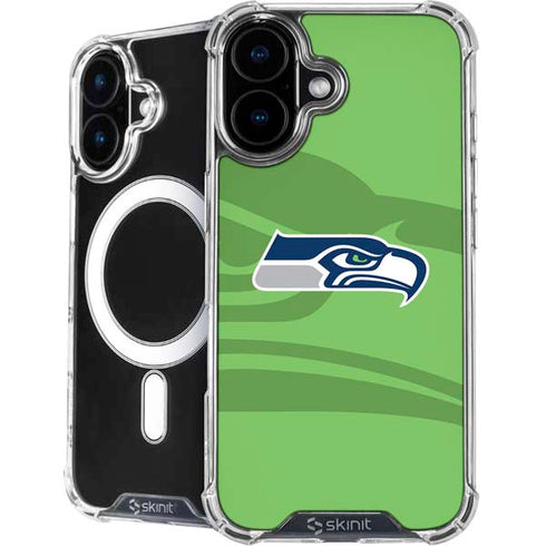 NFL Seattle Seahawks Double Vision iPhone 16 Plus MagSafe Case