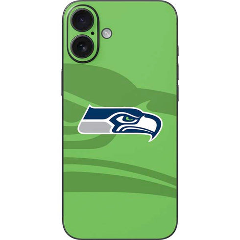 NFL Seattle Seahawks Double Vision iPhone 16 Plus Skin