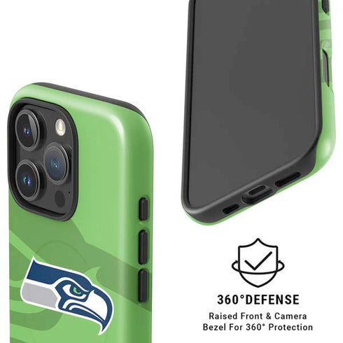 NFL Seattle Seahawks Double Vision iPhone 16 Pro Magsafe Impact Case