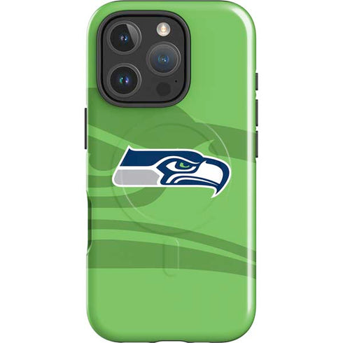 NFL Seattle Seahawks Double Vision iPhone 16 Pro Max Magsafe Impact Case