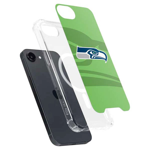 NFL Seattle Seahawks Double Vision iPhone 16e MagSafe Case