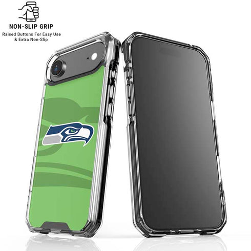 NFL Seattle Seahawks Double Vision iPhone 17 Air Clear Case