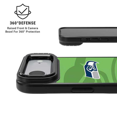 NFL Seattle Seahawks Double Vision iPhone 17 Air Kickstand Case