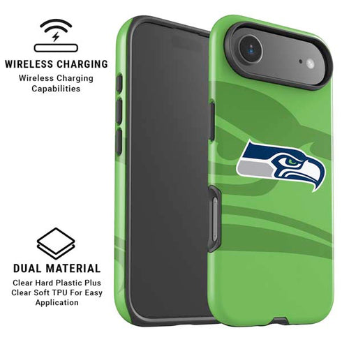 NFL Seattle Seahawks Double Vision iPhone 17 Air Magsafe Impact Case