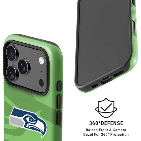 NFL Seattle Seahawks Double Vision iPhone 17 Pro Magsafe Impact Case