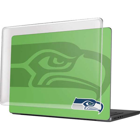 NFL Seattle Seahawks Double Vision MacBook Pro 14in (2021-24) Case plus Skin