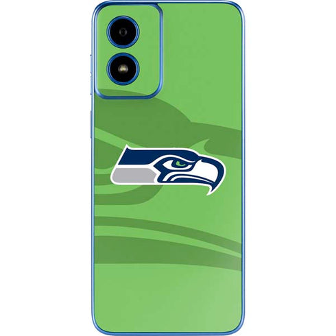 NFL Seattle Seahawks Double Vision Moto G Play 4G (2024) Skin