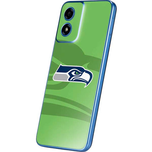 NFL Seattle Seahawks Double Vision Moto G Play 4G (2024) Skin