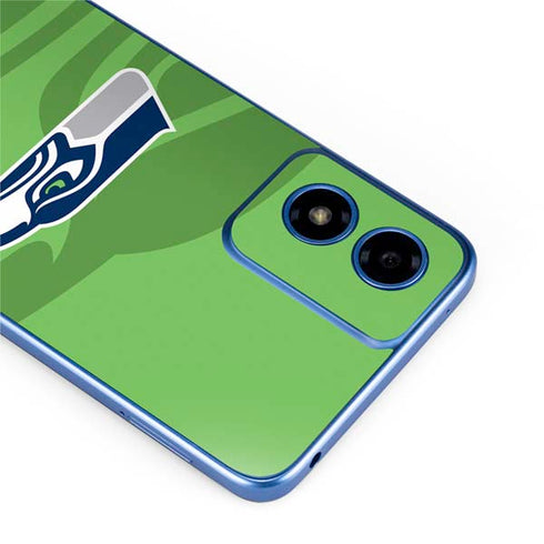 NFL Seattle Seahawks Double Vision Moto G Play 4G (2024) Skin