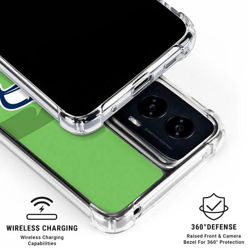 NFL Seattle Seahawks Double Vision Moto G Power 5G (2024) Clear Case