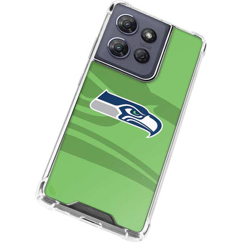 NFL Seattle Seahawks Double Vision Moto G Power 5G (2025) Clear Case