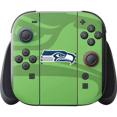 NFL Seattle Seahawks Double Vision Nintendo Switch 2 (2025) with Joy-Con Skin
