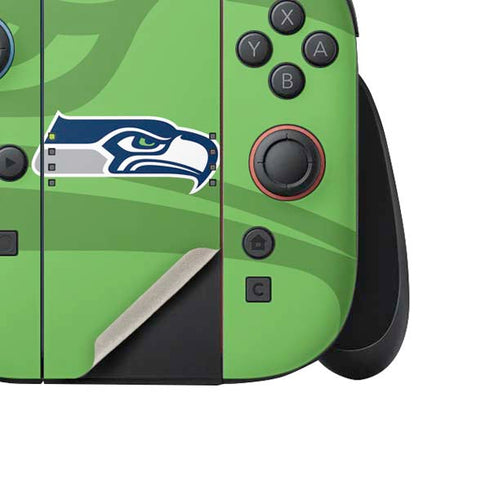 NFL Seattle Seahawks Double Vision Nintendo Switch 2 (2025) Joy-Con Controller Skin