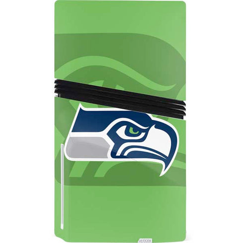 NFL Seattle Seahawks Double Vision PS5 Pro Disk Console Skin