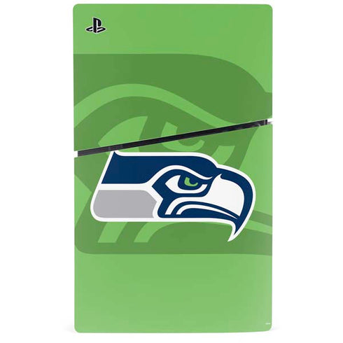 NFL Seattle Seahawks Double Vision PS5 Slim Digital Edition Console Skin