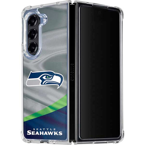 NFL Seattle Seahawks Galaxy Z Fold5 5G Clear Case