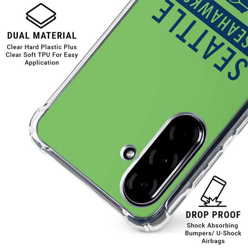 NFL Seattle Seahawks Green Performance Series Galaxy A36 5G Clear Case