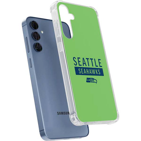 NFL Seattle Seahawks Green Performance Series Galaxy A55 5G Clear Case