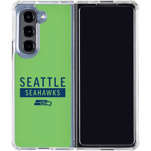 NFL Seattle Seahawks Green Performance Series Galaxy Z Fold5 5G Clear Case