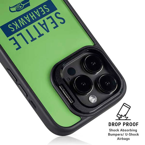 NFL Seattle Seahawks Green Performance Series iPhone 14 Pro Max Kickstand Case