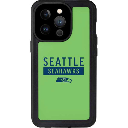 NFL Seattle Seahawks Green Performance Series iPhone 15 Pro Waterproof Case
