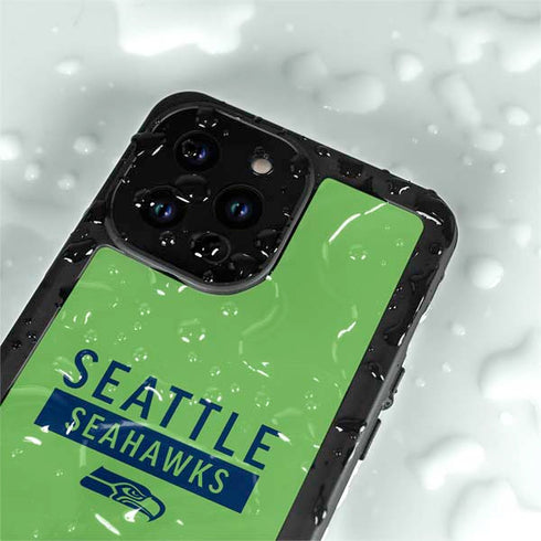 NFL Seattle Seahawks Green Performance Series iPhone 15 Pro Waterproof Case