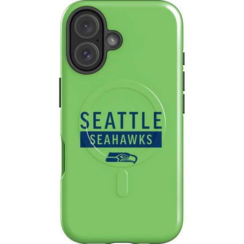NFL Seattle Seahawks Green Performance Series iPhone 16 Magsafe Impact Case