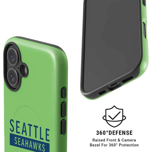 NFL Seattle Seahawks Green Performance Series iPhone 16 Magsafe Impact Case