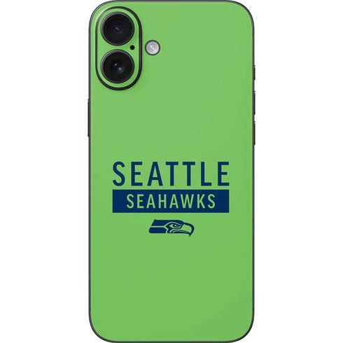 NFL Seattle Seahawks Green Performance Series iPhone 16 Plus Skin