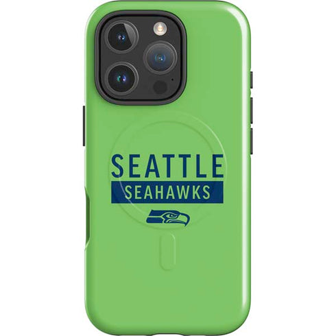 NFL Seattle Seahawks Green Performance Series iPhone 16 Pro Magsafe Impact Case
