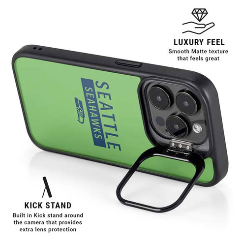 NFL Seattle Seahawks Green Performance Series iPhone 16 Pro Max Kickstand Case