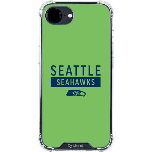 NFL Seattle Seahawks Green Performance Series iPhone 16e Clear Case