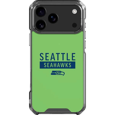 NFL Seattle Seahawks Green Performance Series iPhone 18 Pro Max Clear Case