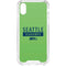 NFL Seattle Seahawks Green Performance Series iPhone XS Clear Case