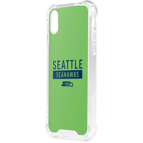 NFL Seattle Seahawks Green Performance Series iPhone XS Clear Case