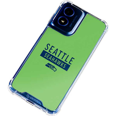 NFL Seattle Seahawks Green Performance Series Moto G Play 4G (2024) Clear Case