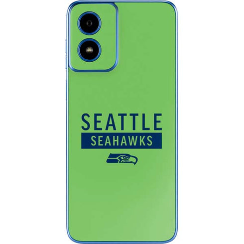 NFL Seattle Seahawks Green Performance Series Moto G Play 4G (2024) Skin
