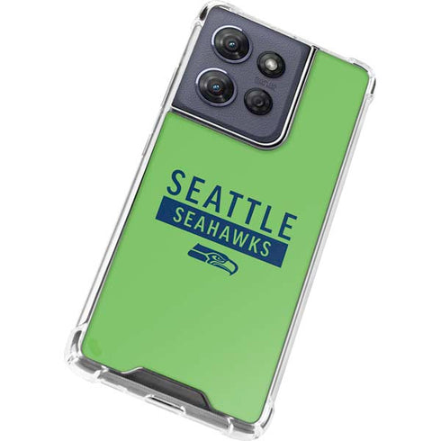 NFL Seattle Seahawks Green Performance Series Moto G Stylus 5G (2025) Clear Case