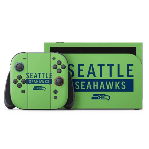NFL Seattle Seahawks Green Performance Series Nintendo Skins