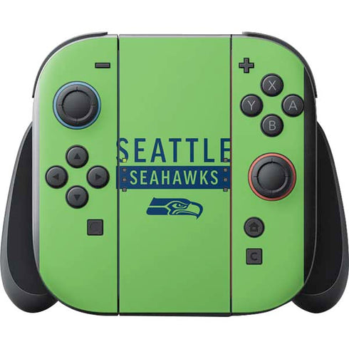 NFL Seattle Seahawks Green Performance Series Nintendo Switch 2 (2025) with Joy-Con Skin
