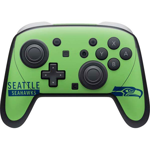NFL Seattle Seahawks Green Performance Series Nintendo Switch 2 (2025) Pro Controller Skin