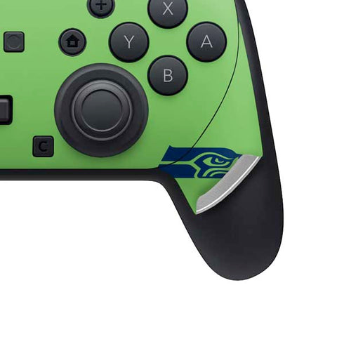 NFL Seattle Seahawks Green Performance Series Nintendo Switch 2 (2025) Pro Controller Skin