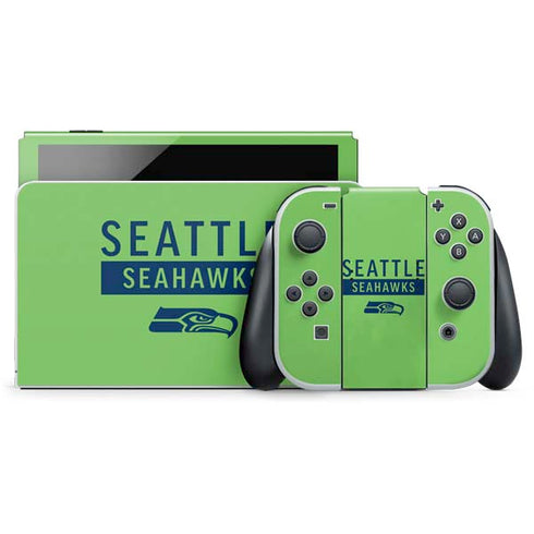 NFL Seattle Seahawks Green Performance Series Nintendo Skins