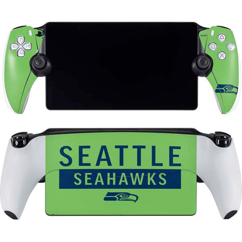 NFL Seattle Seahawks Green Performance Series PlayStation Portal Remote Player Skin