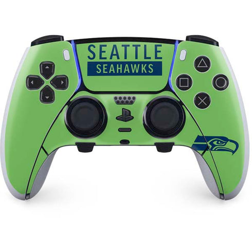 NFL Seattle Seahawks Green Performance Series PS5 DualSense Edge Pro Controller Skin