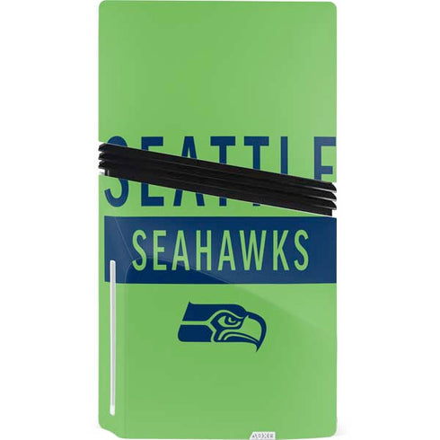 NFL Seattle Seahawks Green Performance Series PS5 Pro Disk Console Skin