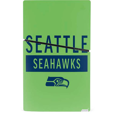 NFL Seattle Seahawks Green Performance Series PS5 Slim Digital Edition Console Skin