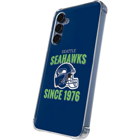 NFL Seattle Seahawks Helmet Galaxy A35 5G Clear Case